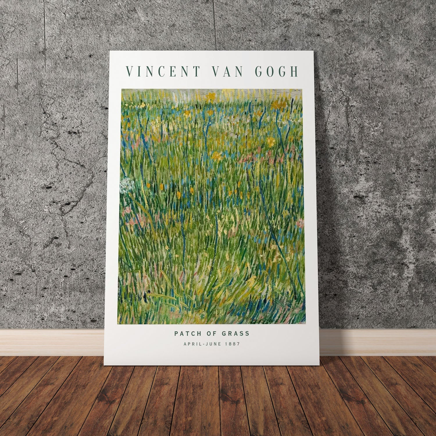 Wes Co Gallery Poster Patch of Grass by Vincent Van Gogh 11 x 17" Home Goods - Artist Edge to edge Art Print