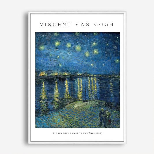 Wes Co Gallery Poster Starry Night over the Rhone by Vincent Van Gogh 5 x 7" Home Goods - Artist Edge to edge Art Print