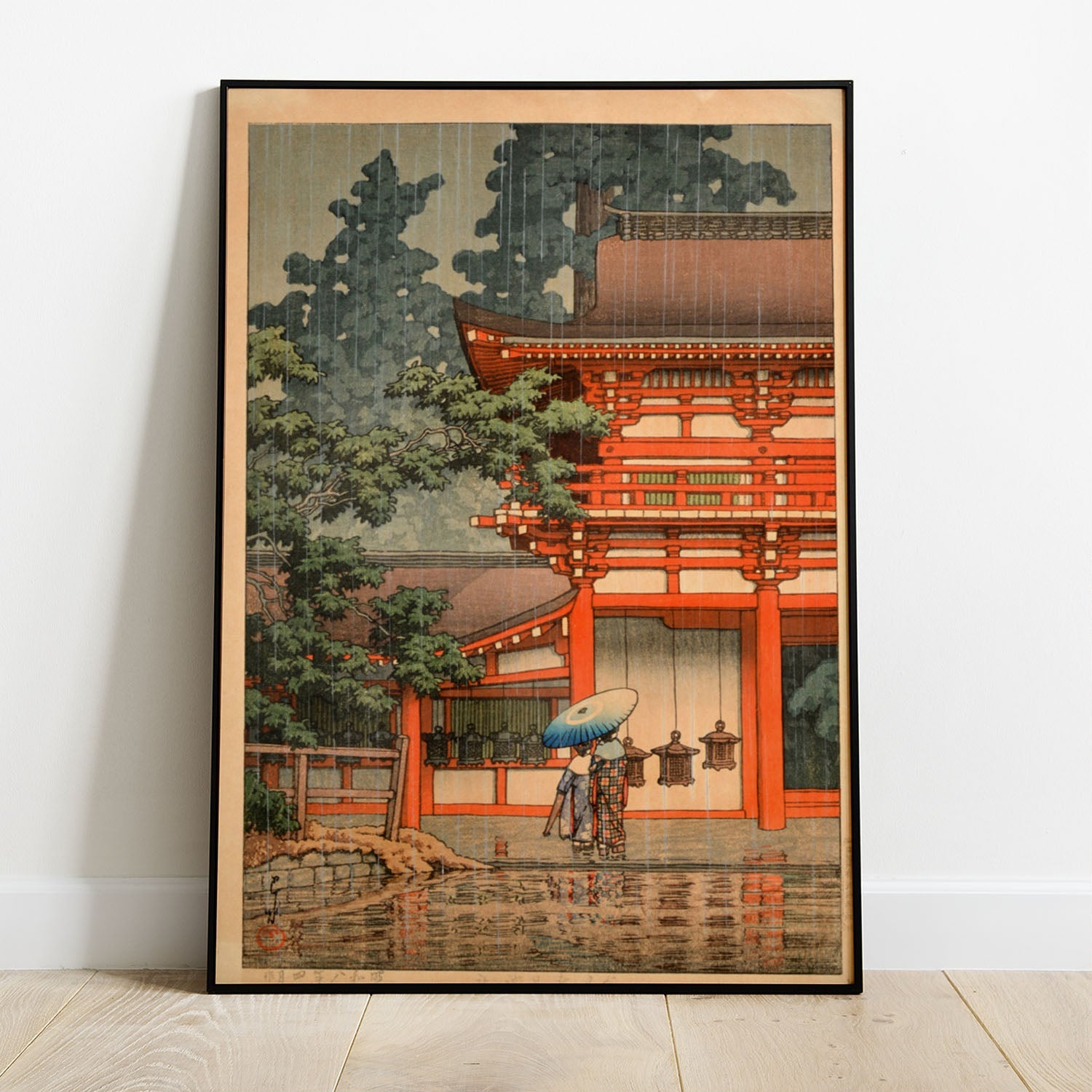 Wes Co Gallery Poster Kasuga Shrine in Nara by Kawase Hasui 8 x 10" Home Goods - Artist Edge to edge Art Print