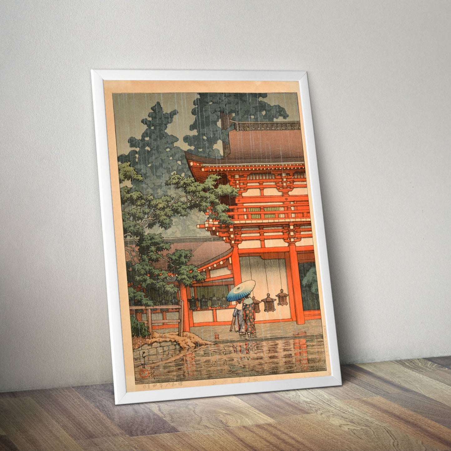 Wes Co Gallery Poster Kasuga Shrine in Nara by Kawase Hasui 16 x 20" Home Goods - Artist Edge to edge Art Print