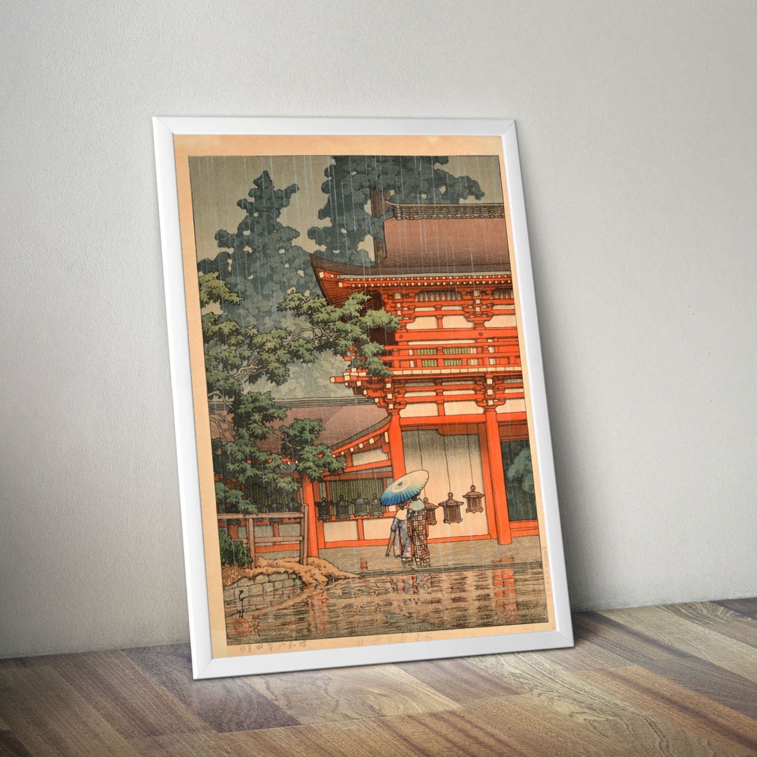 Wes Co Gallery Poster Kasuga Shrine in Nara by Kawase Hasui 16 x 20" Home Goods - Artist Edge to edge Art Print