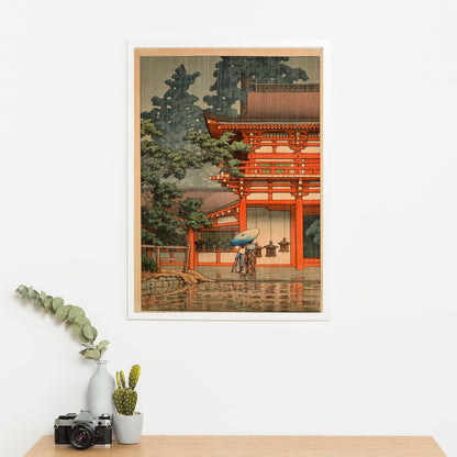 Wes Co Gallery Poster Kasuga Shrine in Nara by Kawase Hasui 16 x 20" Home Goods - Artist Edge to edge Art Print