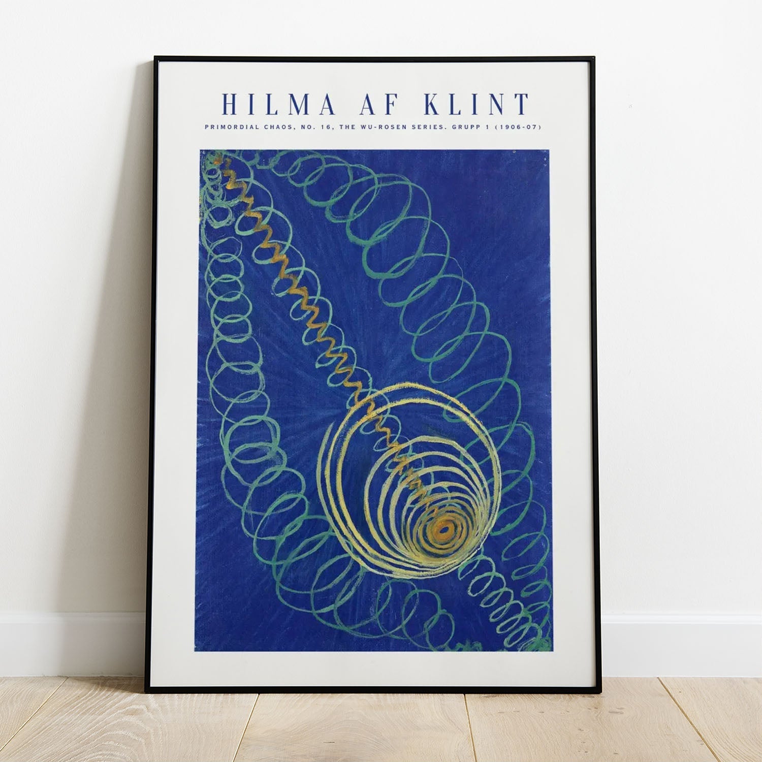 Wes Co Gallery Poster Primordial Chaos No. 16 by Hilma af Klint 8 x 10" Home Goods - Artist Edge to edge Art Print