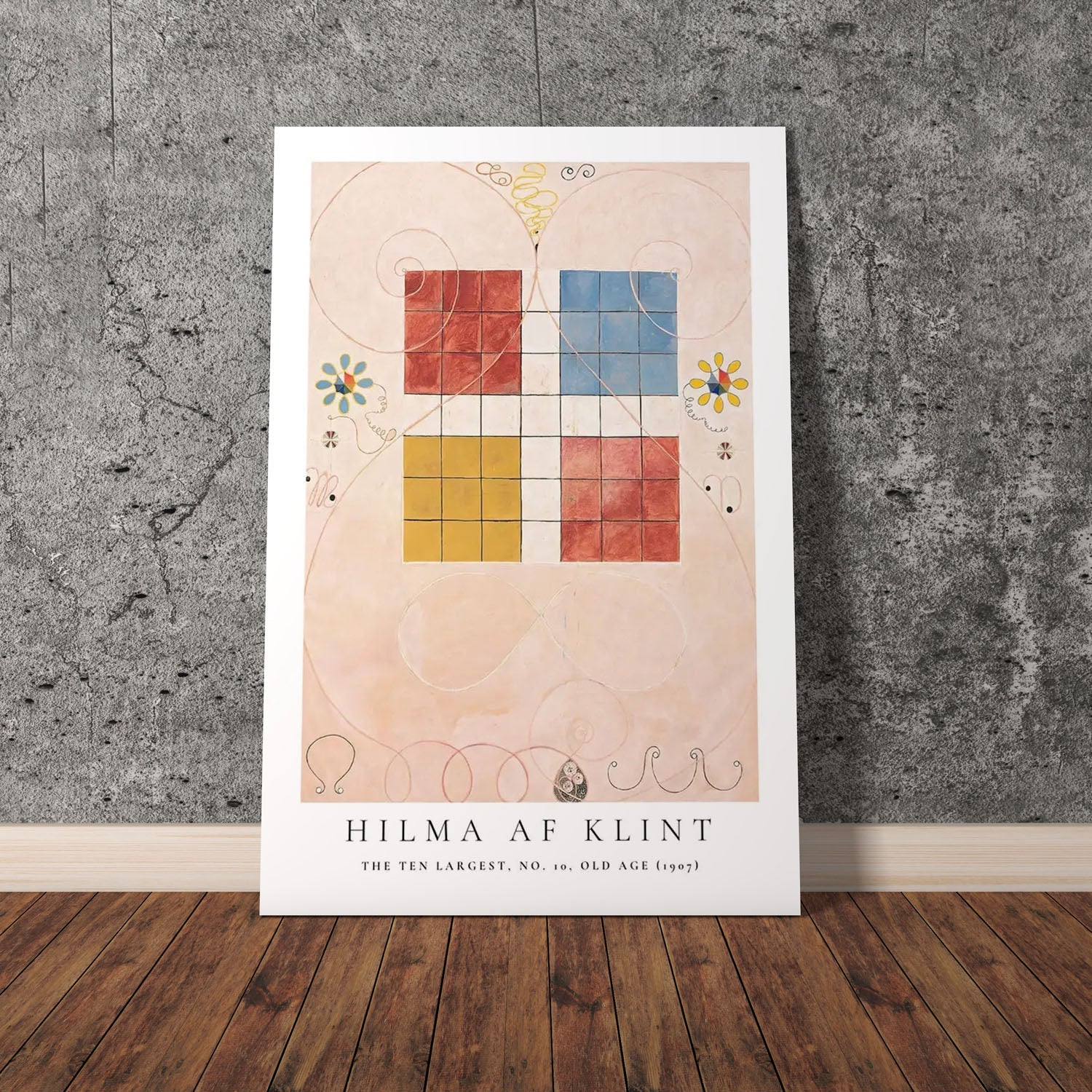 Wes Co Gallery Poster The Ten Largest No. 10 Old Age by Hilma af Klint 11 x 17" Home Goods - Artist Edge to edge Art Print