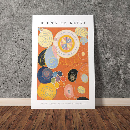 Wes Co Gallery Poster The Ten Largest No. 3 Youth by Hilma af Klint 11 x 17" Home Goods - Artist Edge to edge Art Print