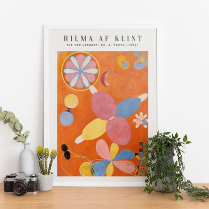 Wes Co Gallery Poster The Ten Largest No. 4 Youth by Hilma af Klint 12 x 16" Home Goods - Artist Edge to edge Art Print