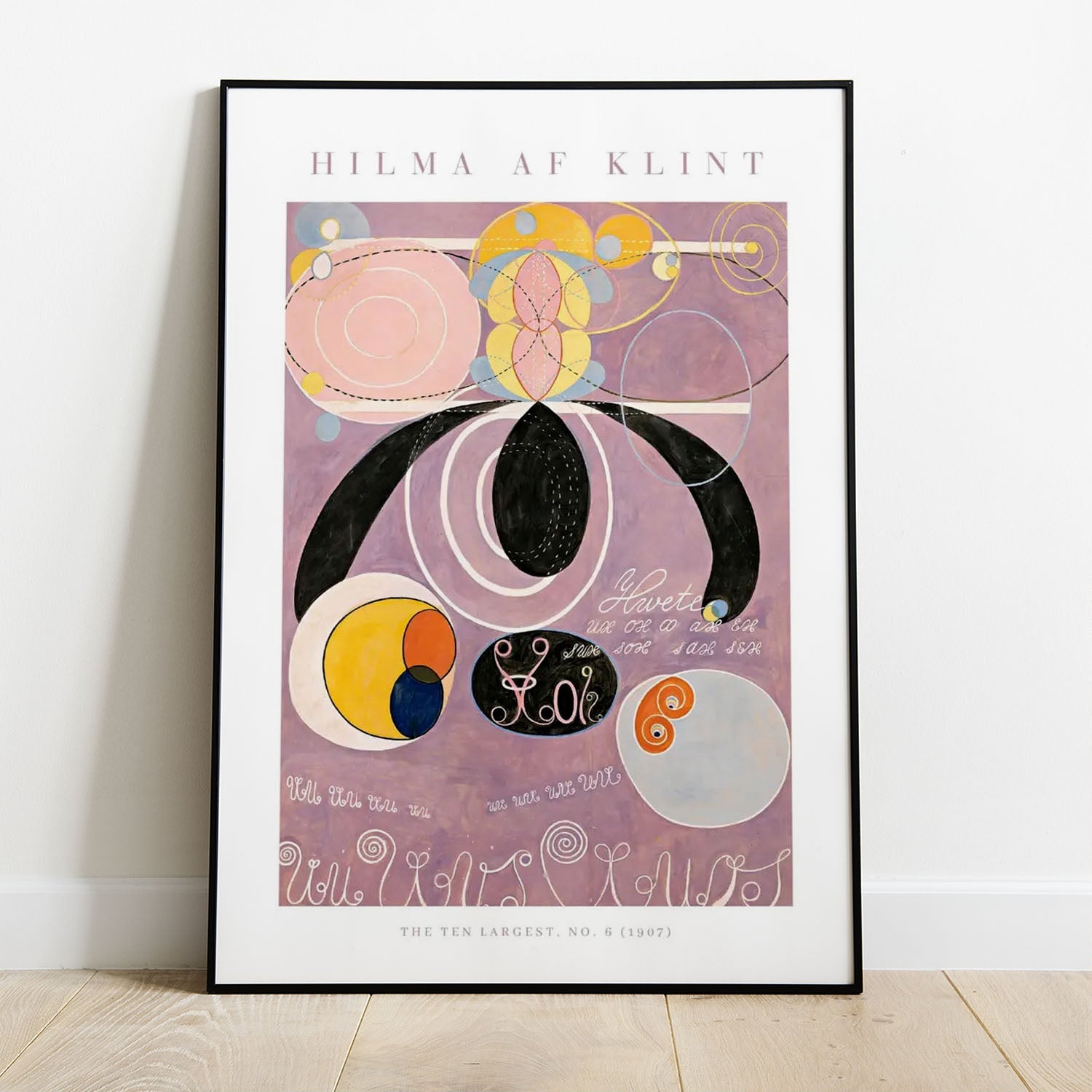 Wes Co Gallery Poster The Ten Largest No. 6 by Hilma af Klint 8 x 10" Home Goods - Artist Edge to edge Art Print