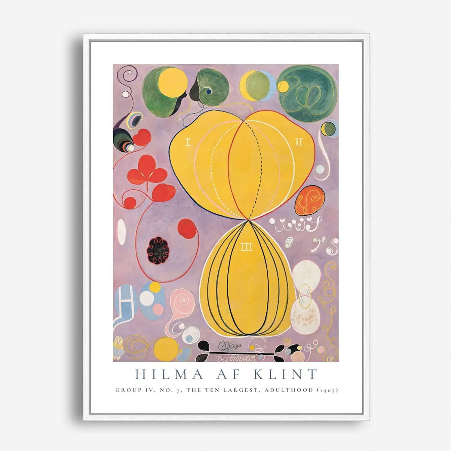 Wes Co Gallery Poster The Ten Largest No. 7 Group IV by Hilma af Klint 5 x 7" Home Goods - Artist Edge to edge Art Print