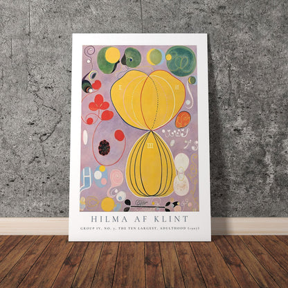 Wes Co Gallery Poster The Ten Largest No. 7 Group IV by Hilma af Klint 11 x 17" Home Goods - Artist Edge to edge Art Print