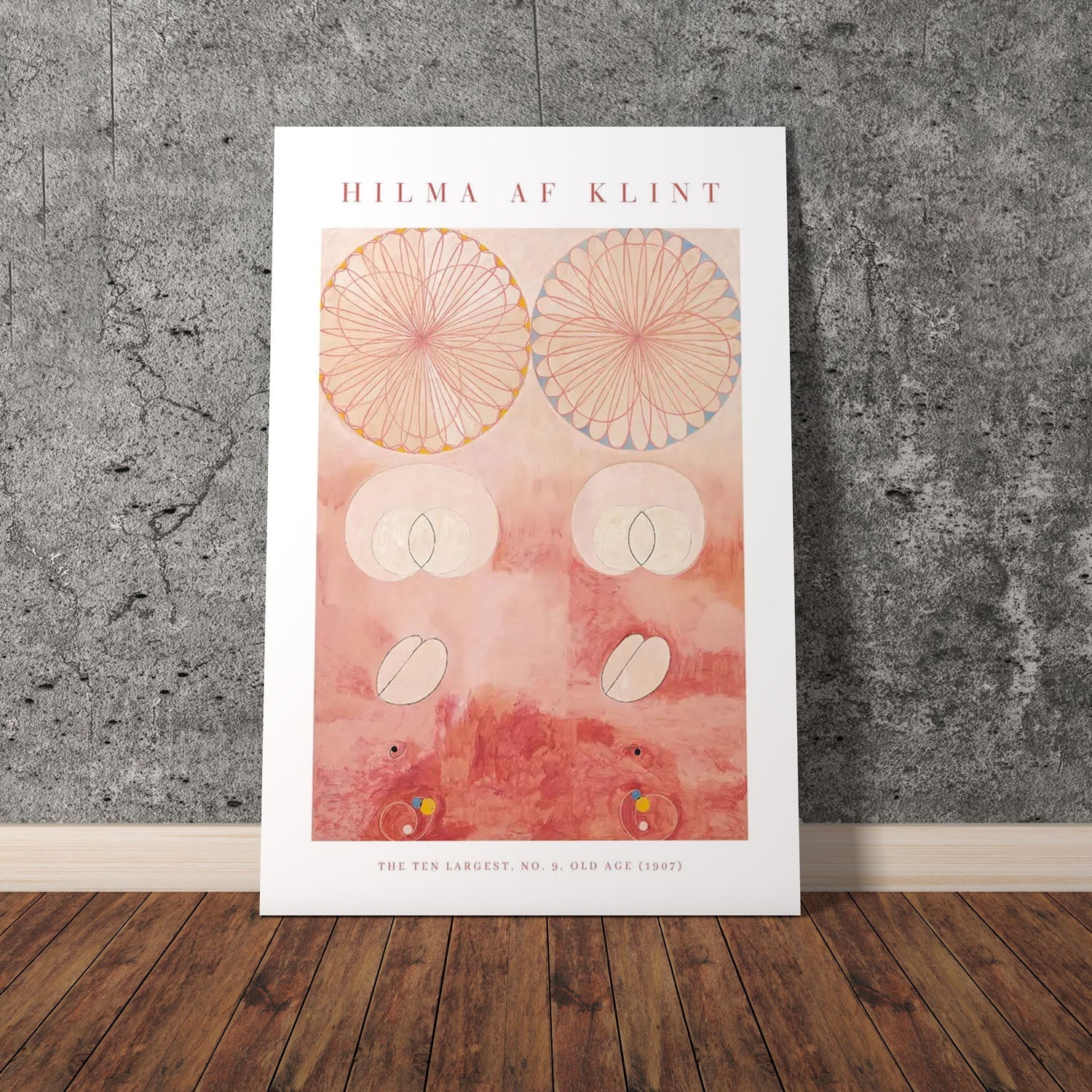 Wes Co Gallery Poster The Ten Largest No. 9 Old Age by Hilma af Klint 11 x 17" Home Goods - Artist Edge to edge Art Print