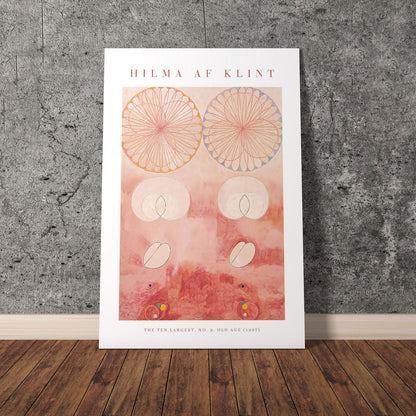 Wes Co Gallery Poster The Ten Largest No. 9 Old Age by Hilma af Klint 11 x 17" Home Goods - Artist Edge to edge Art Print