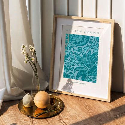 Wes Co Gallery Poster Blue Marigold by William Morris 5 x 7" Home Goods - Artist Edge to edge Art Print