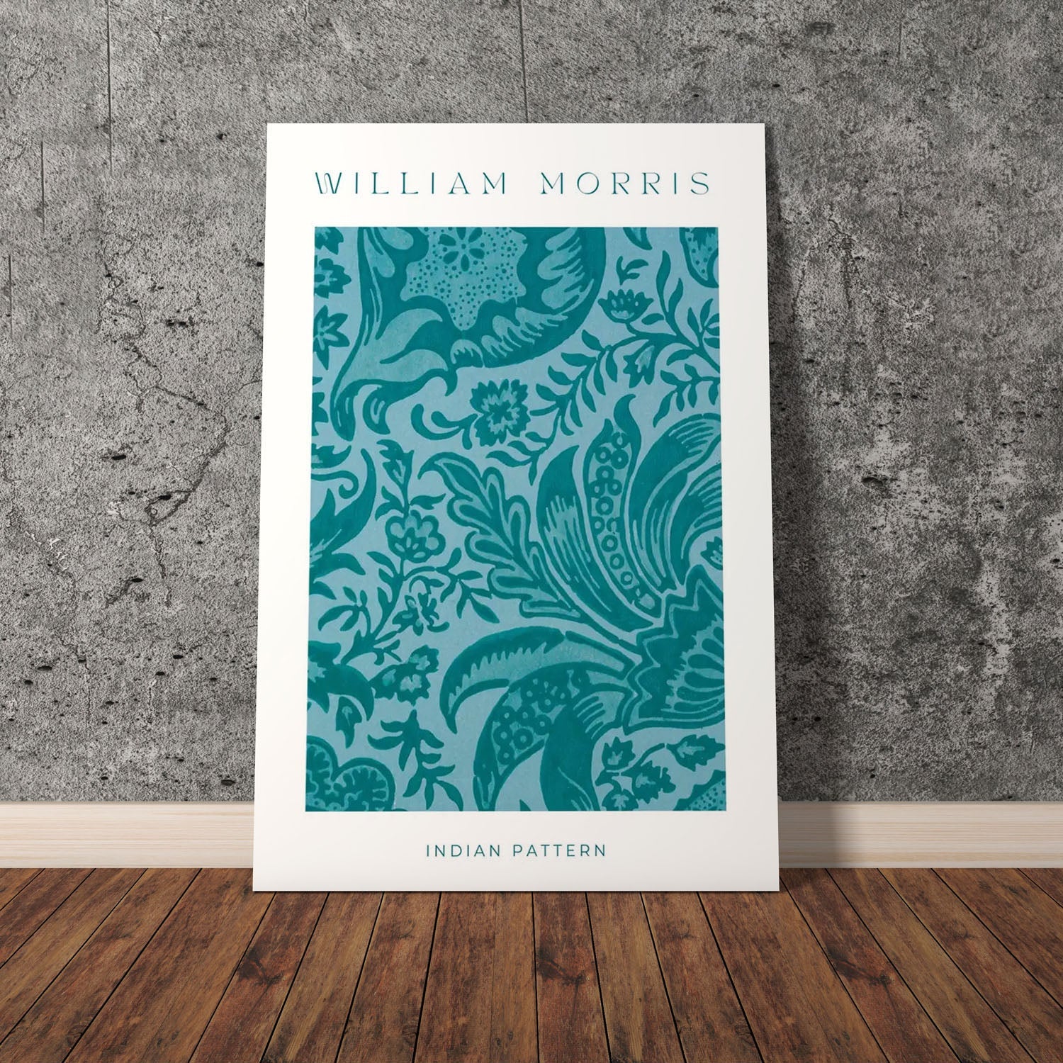 Wes Co Gallery Poster Blue Marigold by William Morris 11 x 17" Home Goods - Artist Edge to edge Art Print