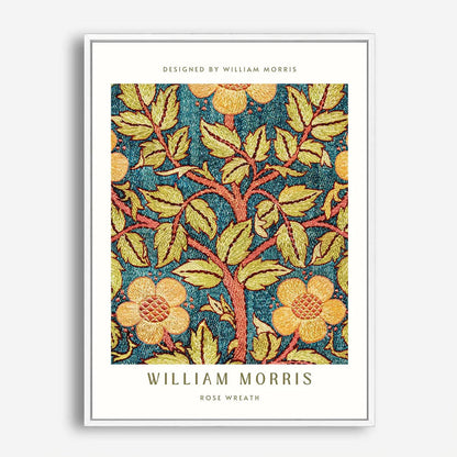 Wes Co Gallery Poster Rose Wreath by William Morris 5 x 7" Home Goods - Artist Edge to edge Art Print