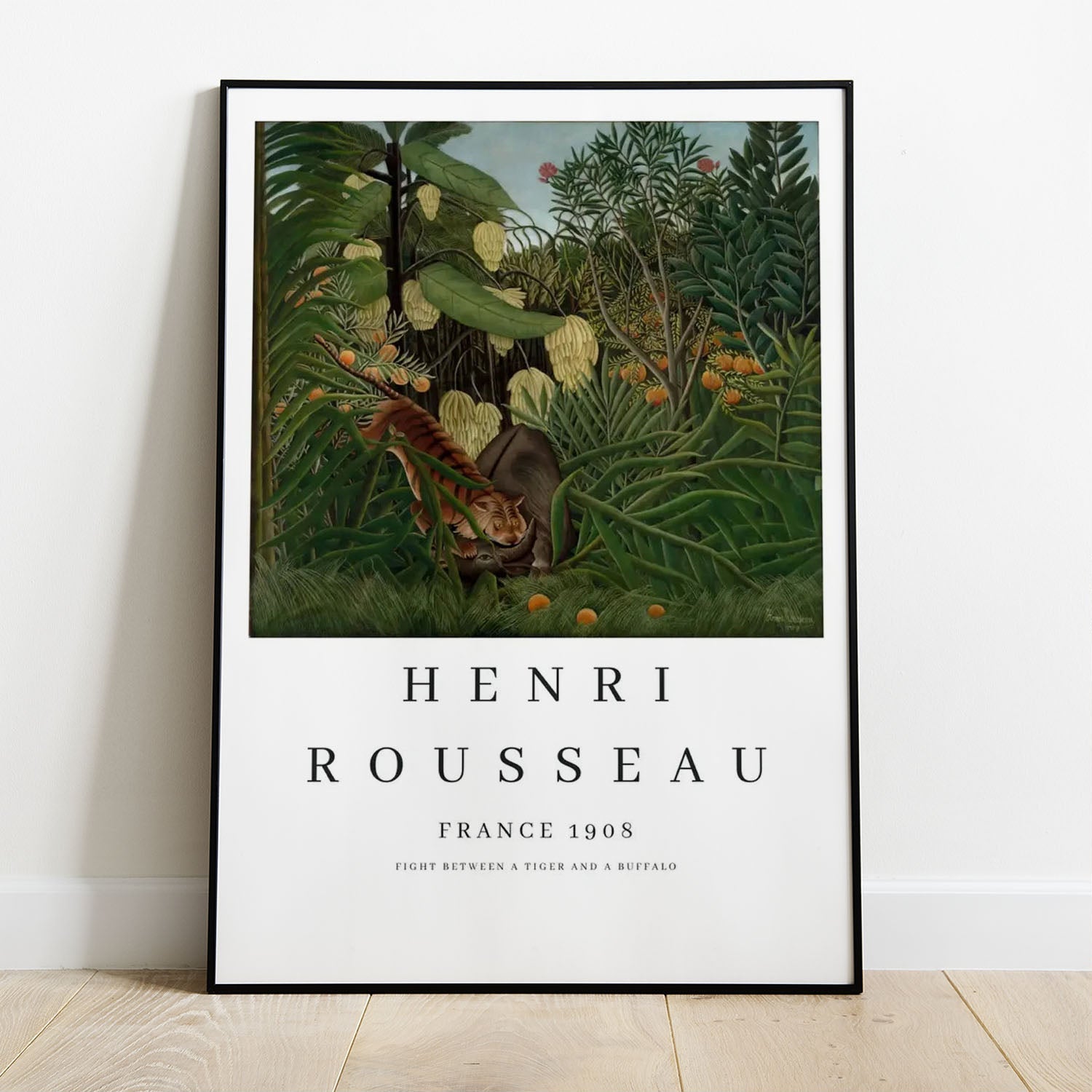 Wes Co Gallery Poster France 1908 by Henri Rousseau 8 x 10" Home Goods - Artist Edge to edge Art Print