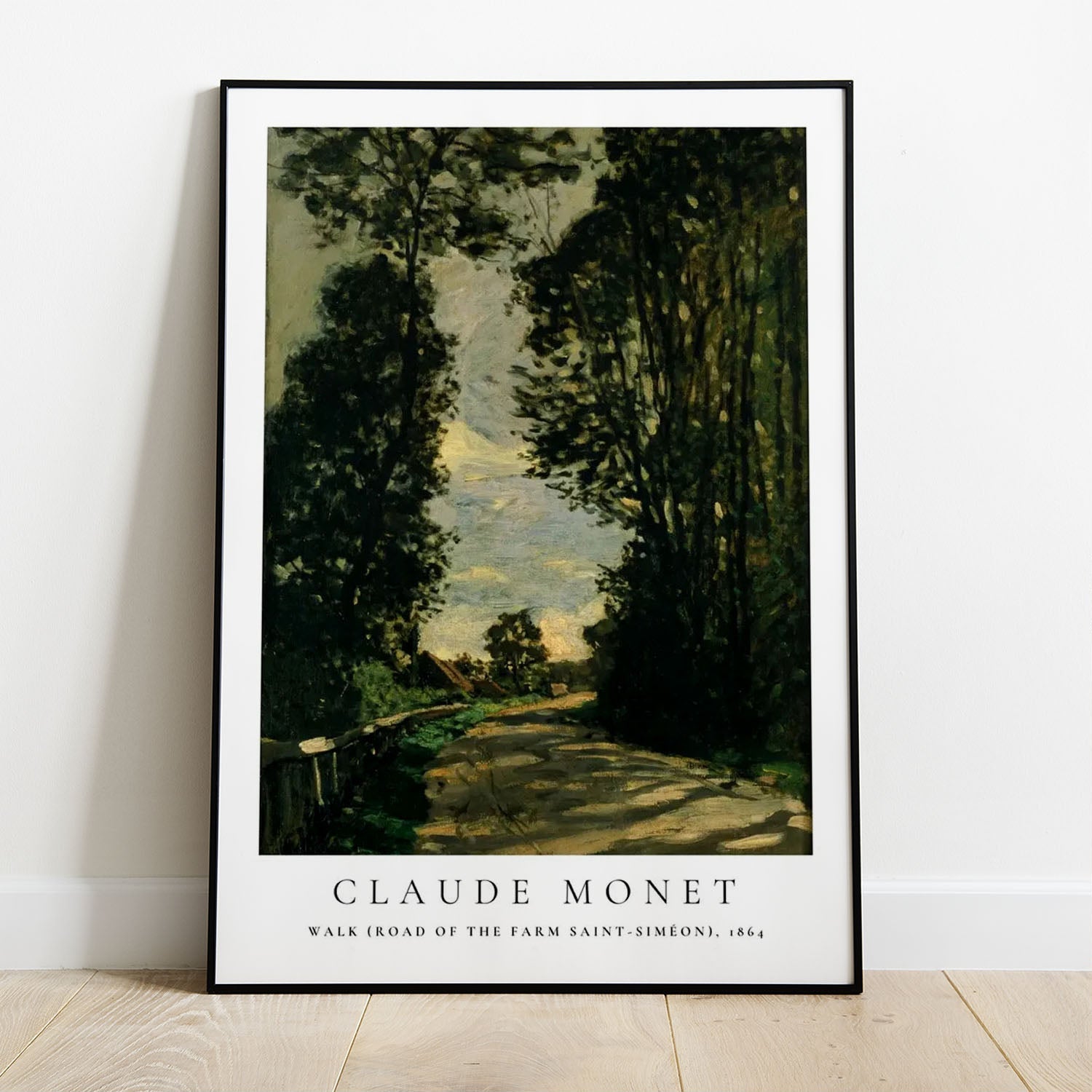 Wes Co Gallery Poster Road of the Farm Saint-Simeon by Claude Monet 8 x 10" Home Goods - Artist Edge to edge Art Print