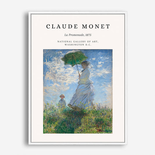 Wes Co Gallery Poster La Promenade 1875 by Claude Monet 5 x 7" Home Goods - Artist Edge to edge Art Print