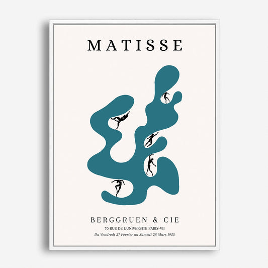 Wes Co Gallery Poster Blue Movement Paris Exhibition by Henri Matisse 5 x 7" Home Goods - Artist Edge to edge Art Print