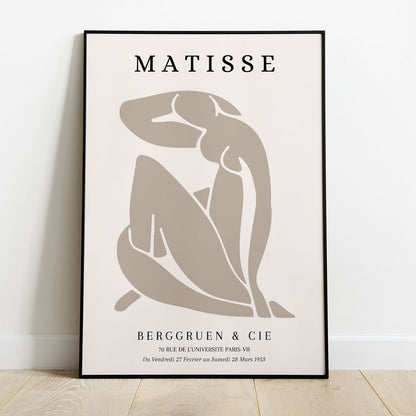 Wes Co Gallery Poster Brown Dance Silhouette by Henri Matisse 8 x 10" Home Goods - Artist Edge to edge Art Print