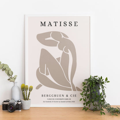 Wes Co Gallery Poster Brown Dance Silhouette by Henri Matisse 12 x 16" Home Goods - Artist Edge to edge Art Print