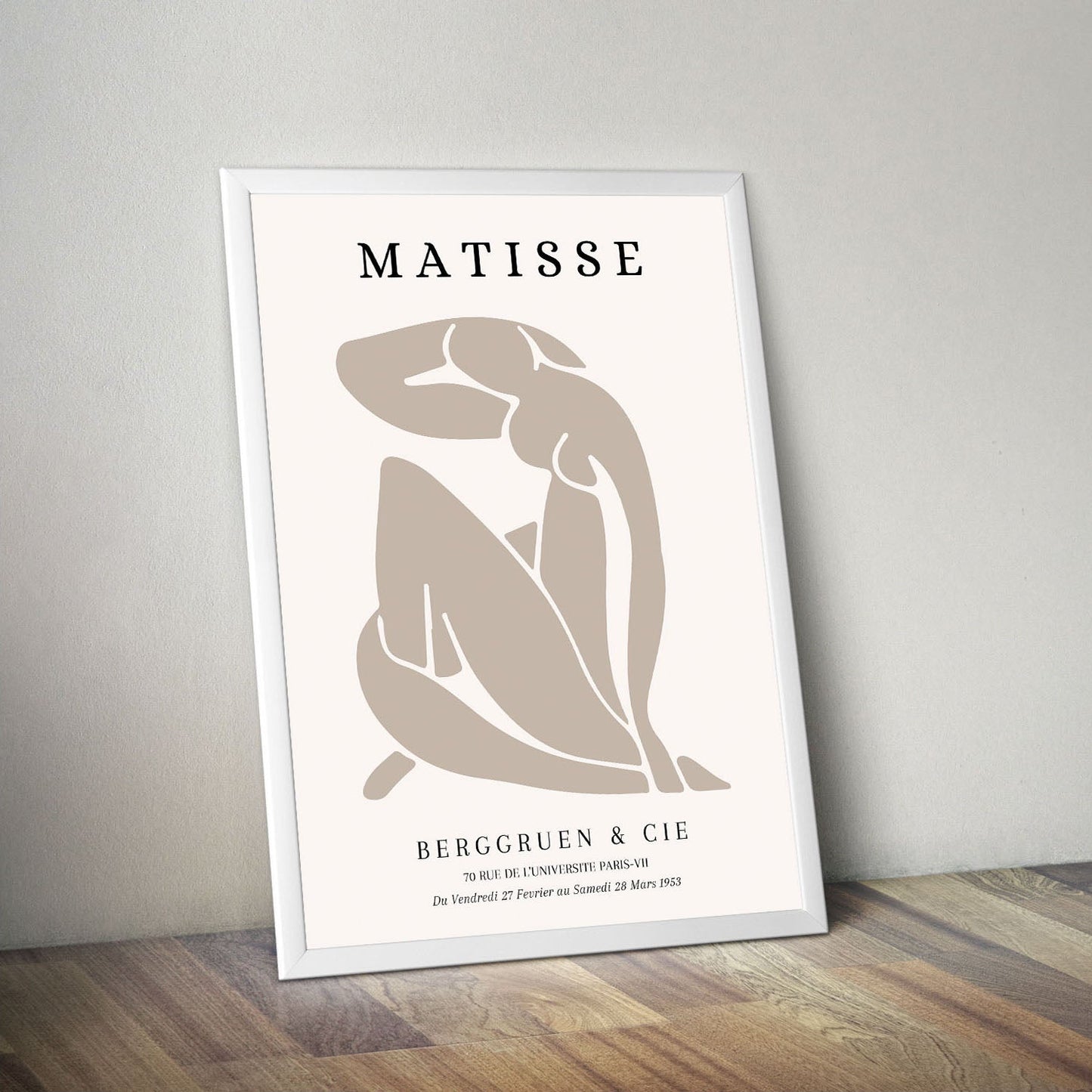 Wes Co Gallery Poster Brown Dance Silhouette by Henri Matisse 16 x 20" Home Goods - Artist Edge to edge Art Print