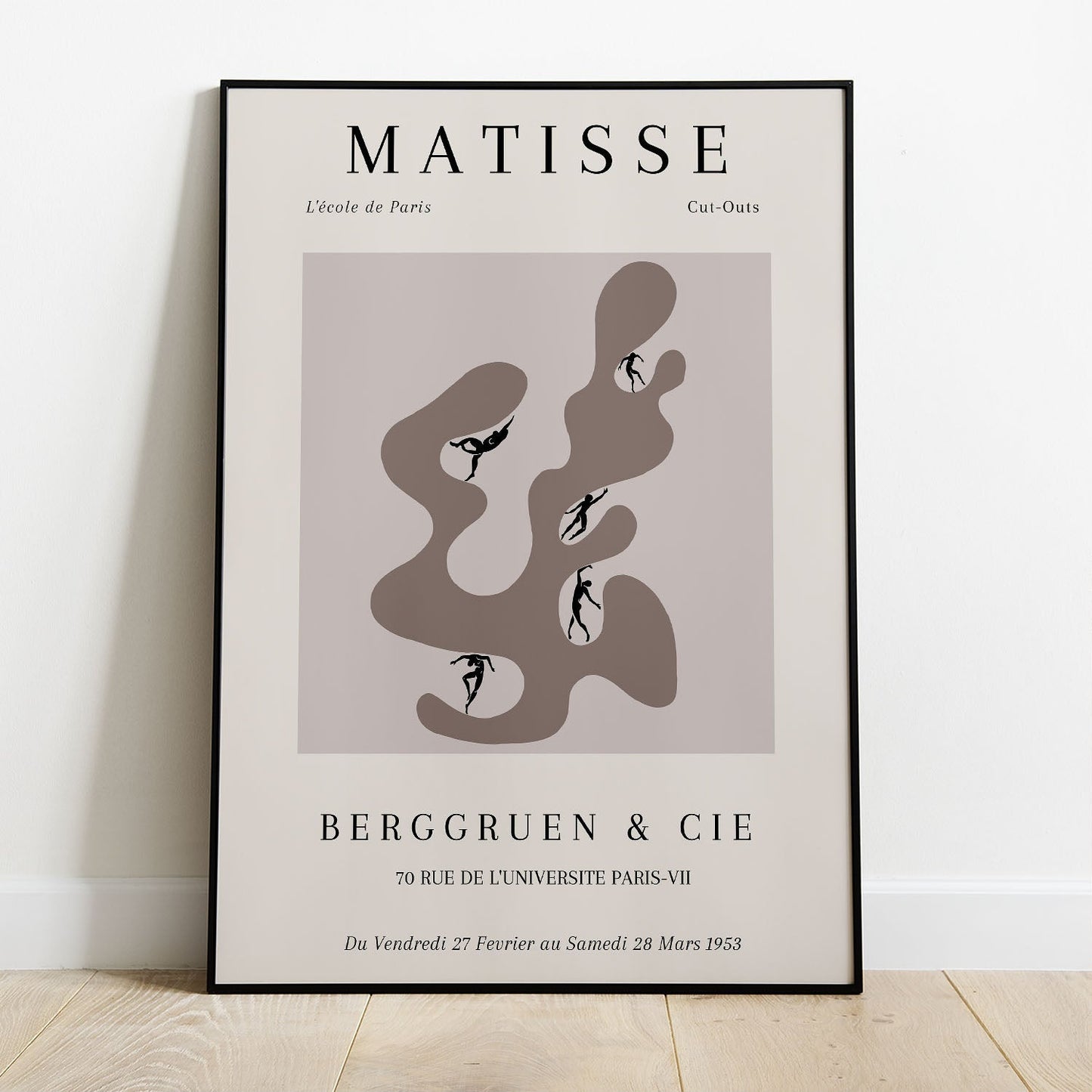 Wes Co Gallery Poster Dance Paris Exhibition by Henri Matisse 8 x 10" Home Goods - Artist Edge to edge Art Print