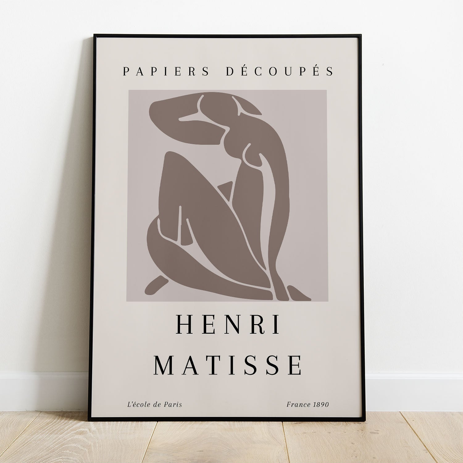 Wes Co Gallery Poster Soft Silhouette Style by Henri Matisse 8 x 10" Home Goods - Artist Edge to edge Art Print