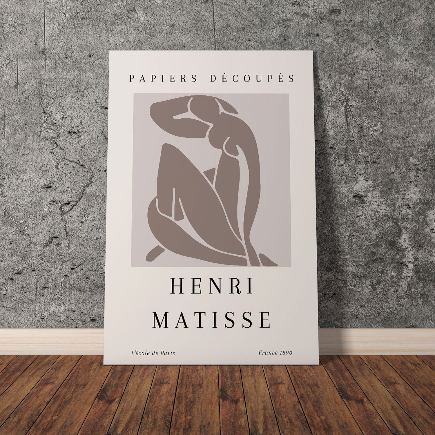 Wes Co Gallery Poster Soft Silhouette Style by Henri Matisse 11 x 17" Home Goods - Artist Edge to edge Art Print