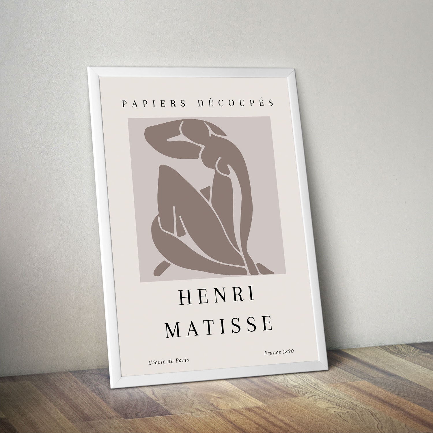 Wes Co Gallery Poster Soft Silhouette Style by Henri Matisse 16 x 20" Home Goods - Artist Edge to edge Art Print