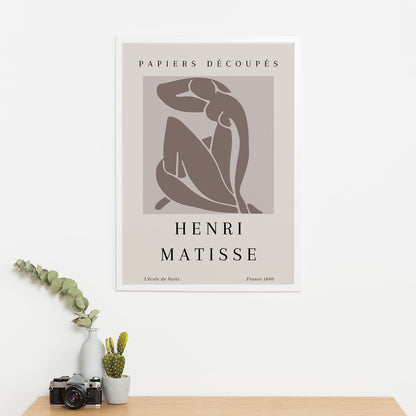 Wes Co Gallery Poster Soft Silhouette Style by Henri Matisse 16 x 20" Home Goods - Artist Edge to edge Art Print