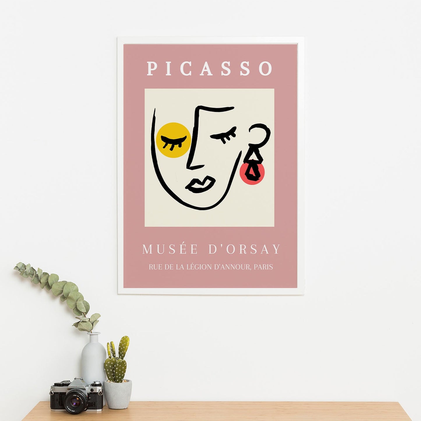 Wes Co Gallery Poster Femme Minimalist Musee d’Orsay by Picasso 5 x 7" Home Goods - Artist Edge to edge Art Print