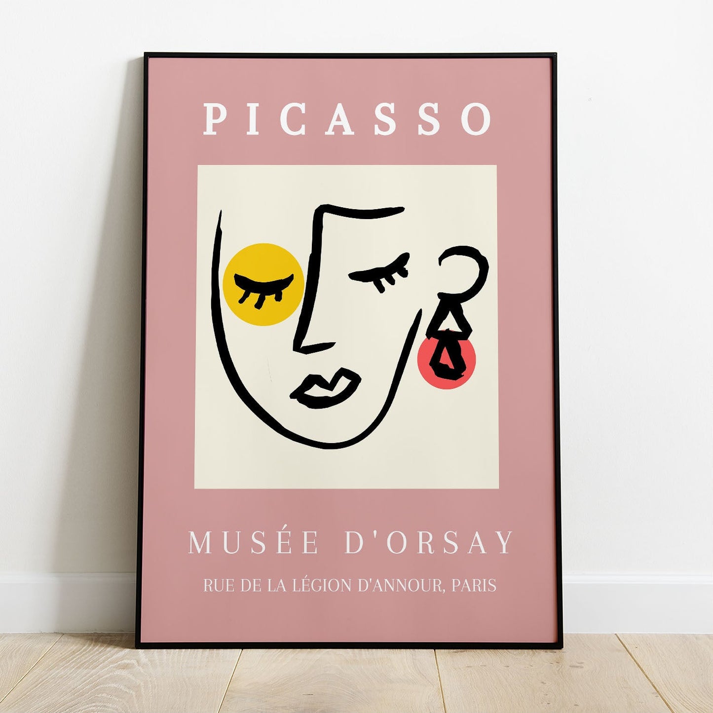 Wes Co Gallery Poster Femme Minimalist Musee d’Orsay by Picasso 8 x 10" Home Goods - Artist Edge to edge Art Print