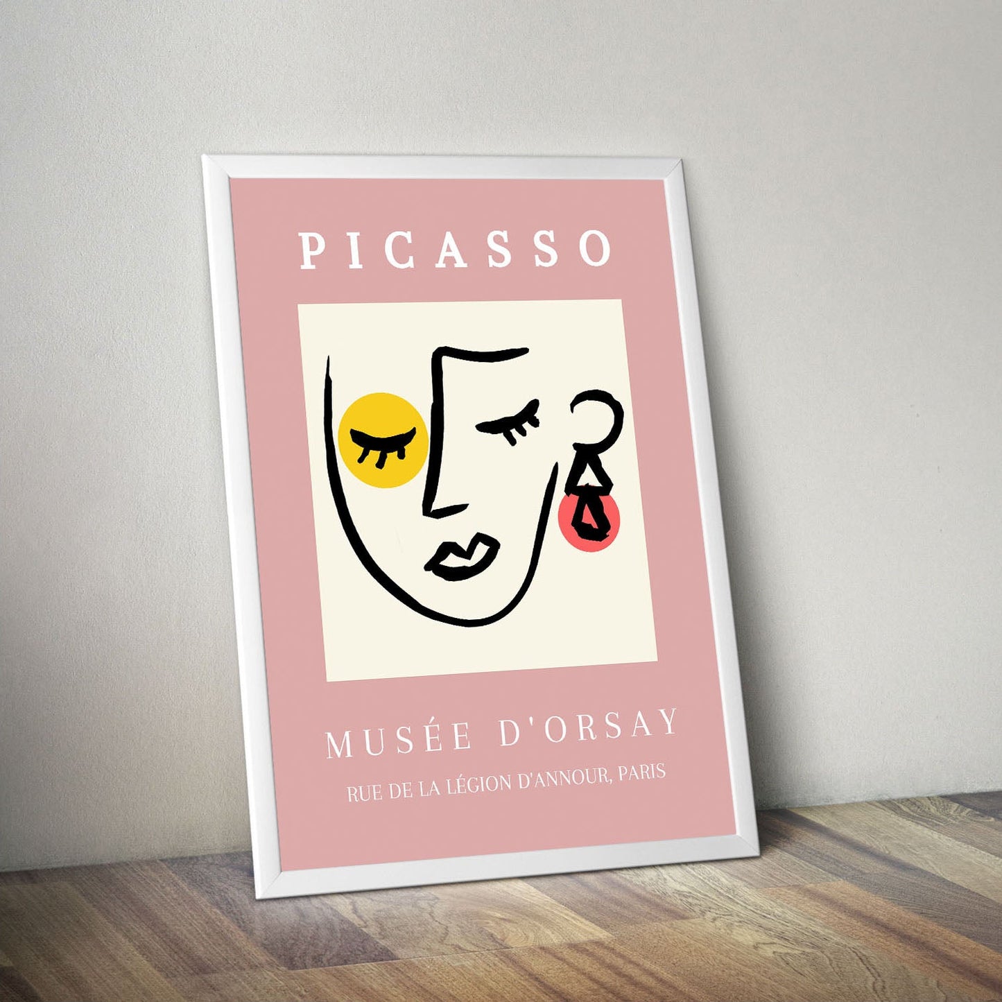 Wes Co Gallery Poster Femme Minimalist Musee d’Orsay by Picasso 11 x 17" Home Goods - Artist Edge to edge Art Print