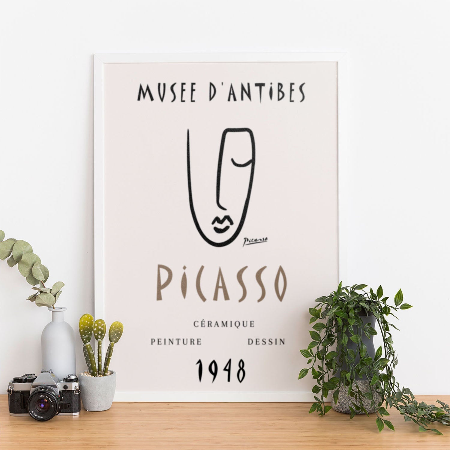 Wes Co Gallery Poster Ceramic Line Art 1948 Antibes by Picasso 12 x 16" Home Goods - Artist Edge to edge Art Print