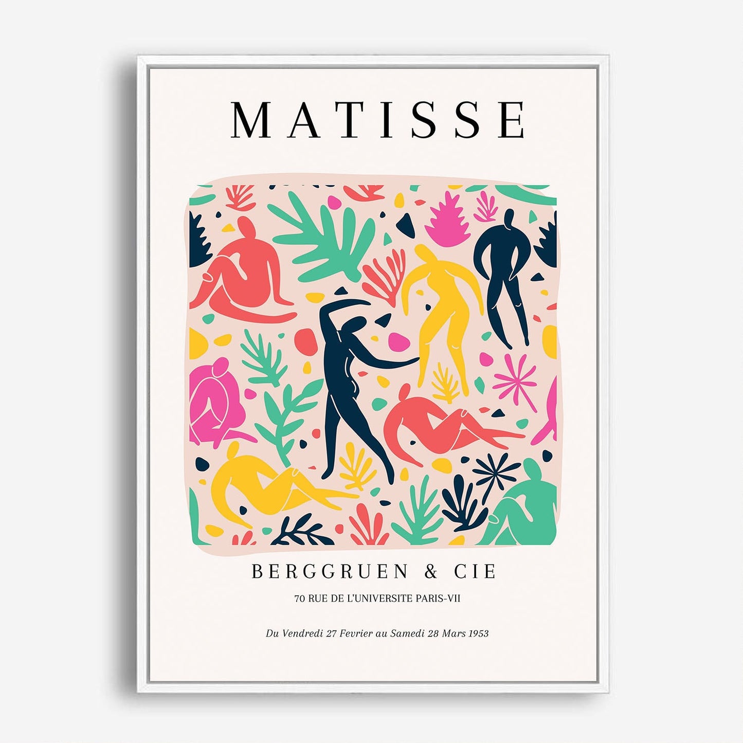 Wes Co Gallery Poster Dynamic Dance by Henri Matisse 5 x 7" Home Goods - Artist Edge to edge Art Print