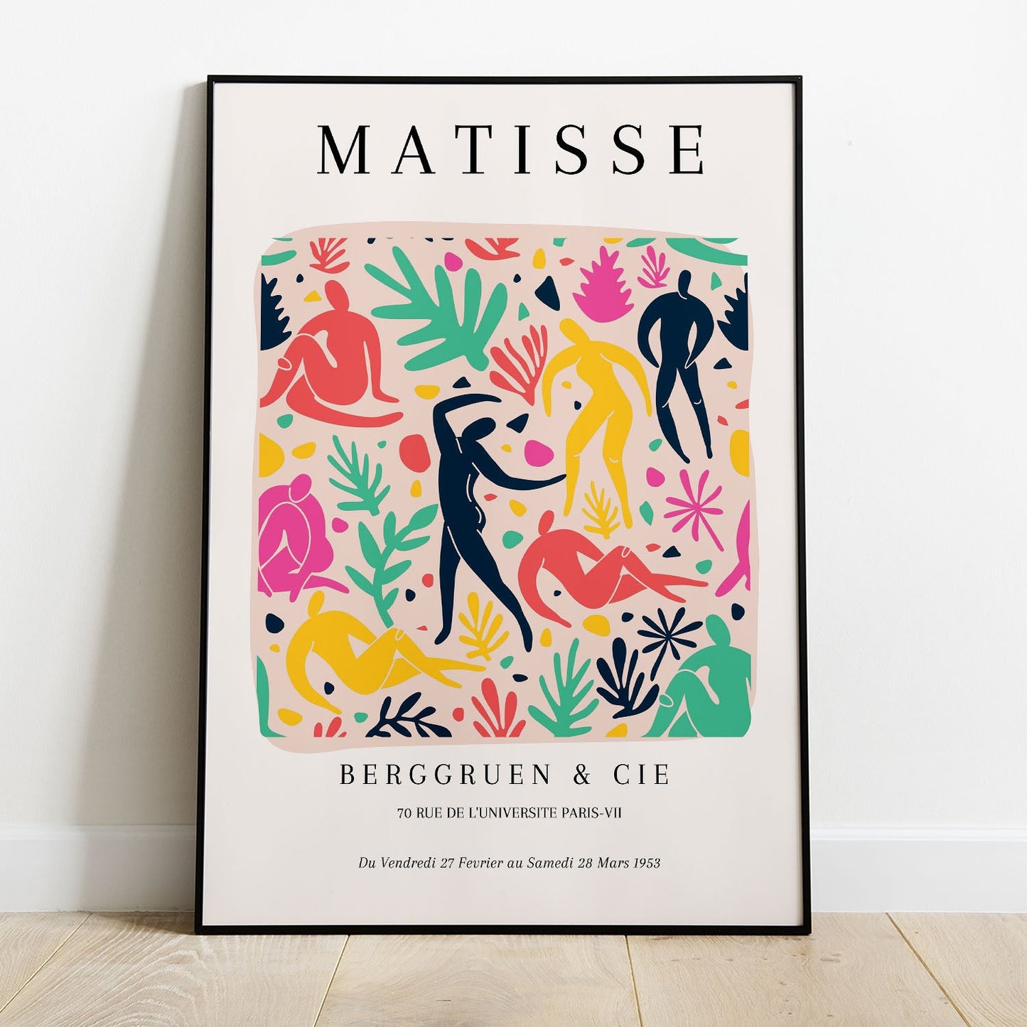 Wes Co Gallery Poster Dynamic Dance by Henri Matisse 8 x 10" Home Goods - Artist Edge to edge Art Print