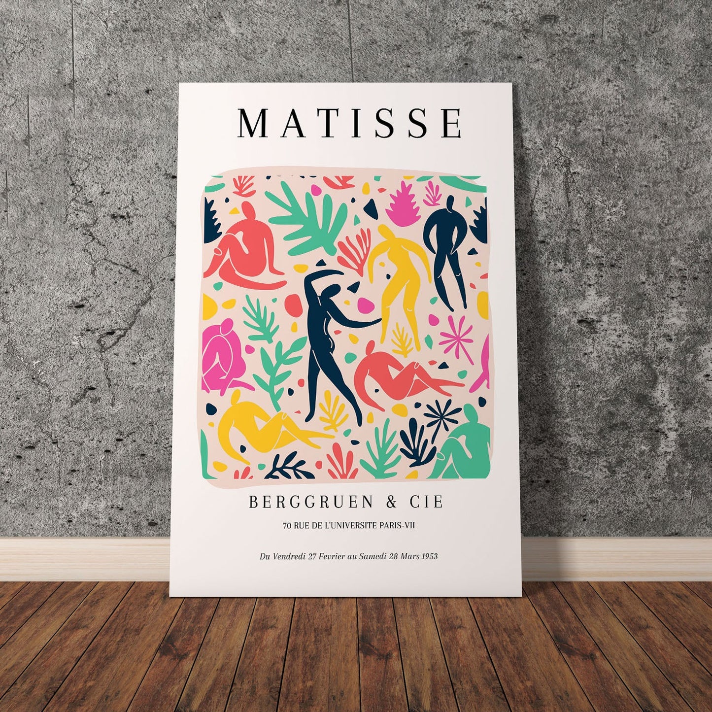 Wes Co Gallery Poster Dynamic Dance by Henri Matisse 11 x 17" Home Goods - Artist Edge to edge Art Print