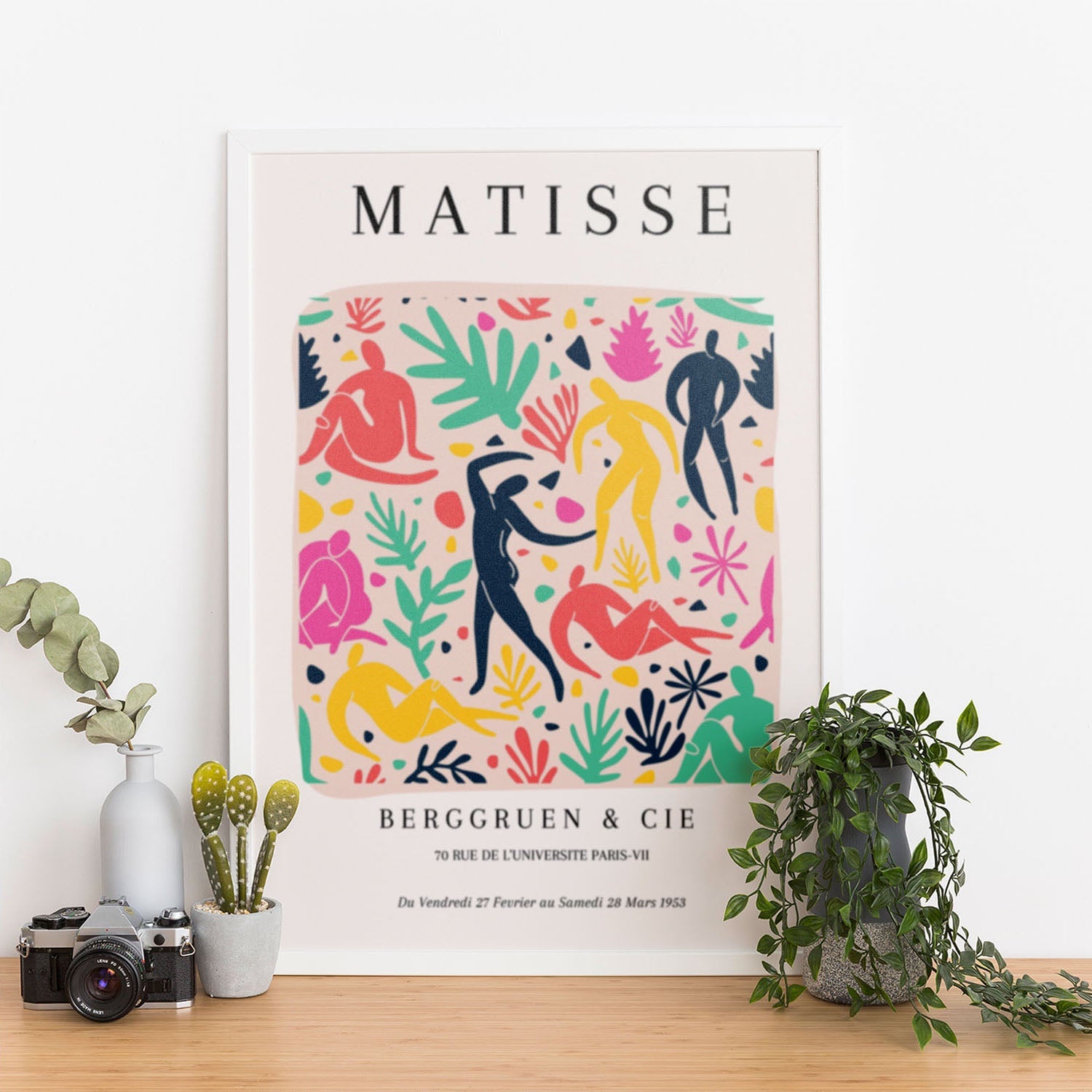 Wes Co Gallery Poster Dynamic Dance by Henri Matisse 12 x 16" Home Goods - Artist Edge to edge Art Print