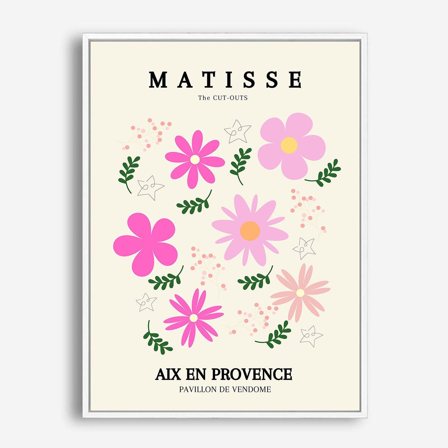 Wes Co Gallery Poster Pink Florals Provence by Henri Matisse 5 x 7" Home Goods - Artist Edge to edge Art Print