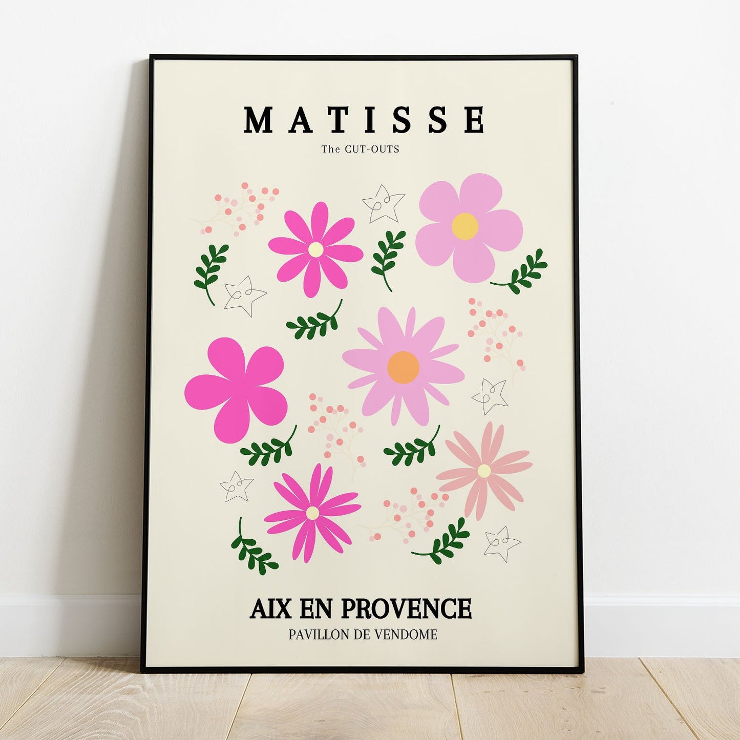 Wes Co Gallery Poster Pink Florals Provence by Henri Matisse 8 x 10" Home Goods - Artist Edge to edge Art Print