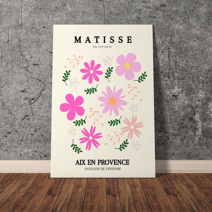 Wes Co Gallery Poster Pink Florals Provence by Henri Matisse 11 x 17" Home Goods - Artist Edge to edge Art Print