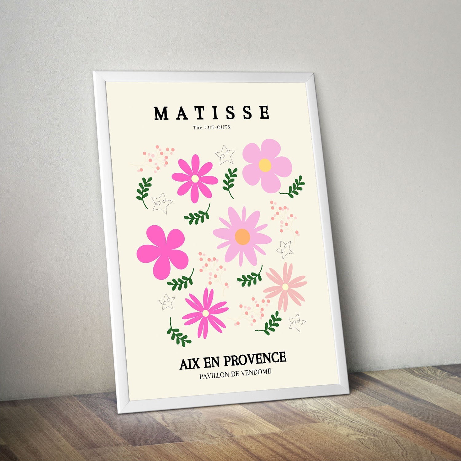 Wes Co Gallery Poster Pink Florals Provence by Henri Matisse 16 x 20" Home Goods - Artist Edge to edge Art Print