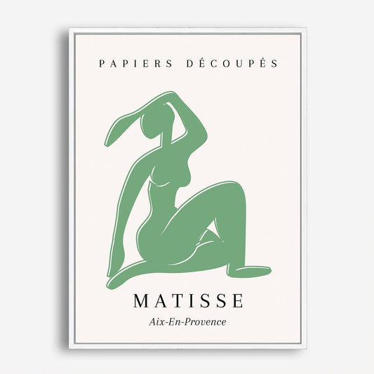 Wes Co Gallery Poster Green Silhouette by Henri Matisse 5 x 7" Home Goods - Artist Edge to edge Art Print