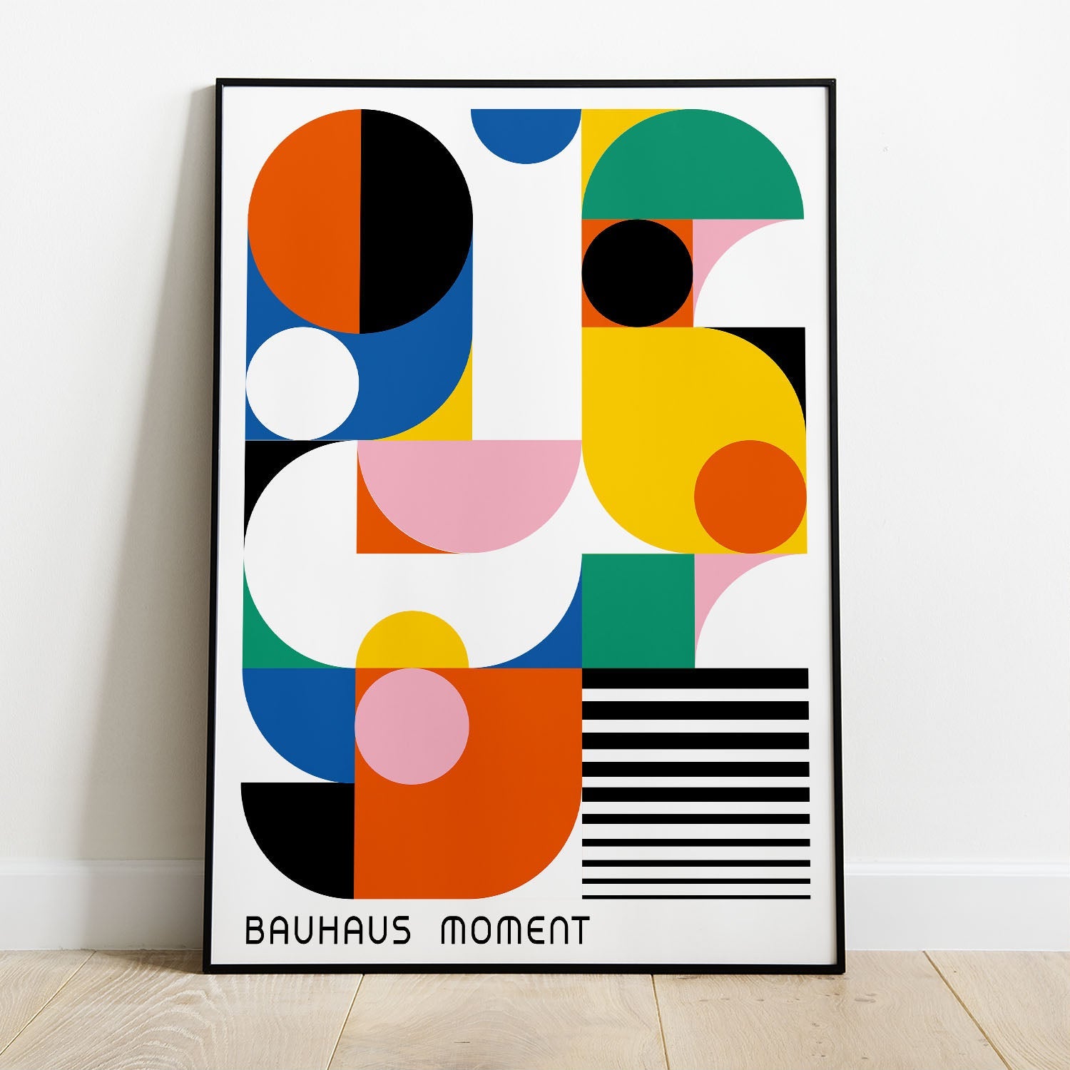 Wes Co Gallery Poster Bauhaus Abstract Geometric 8 x 10" Home Goods - Artist Edge to edge Art Print