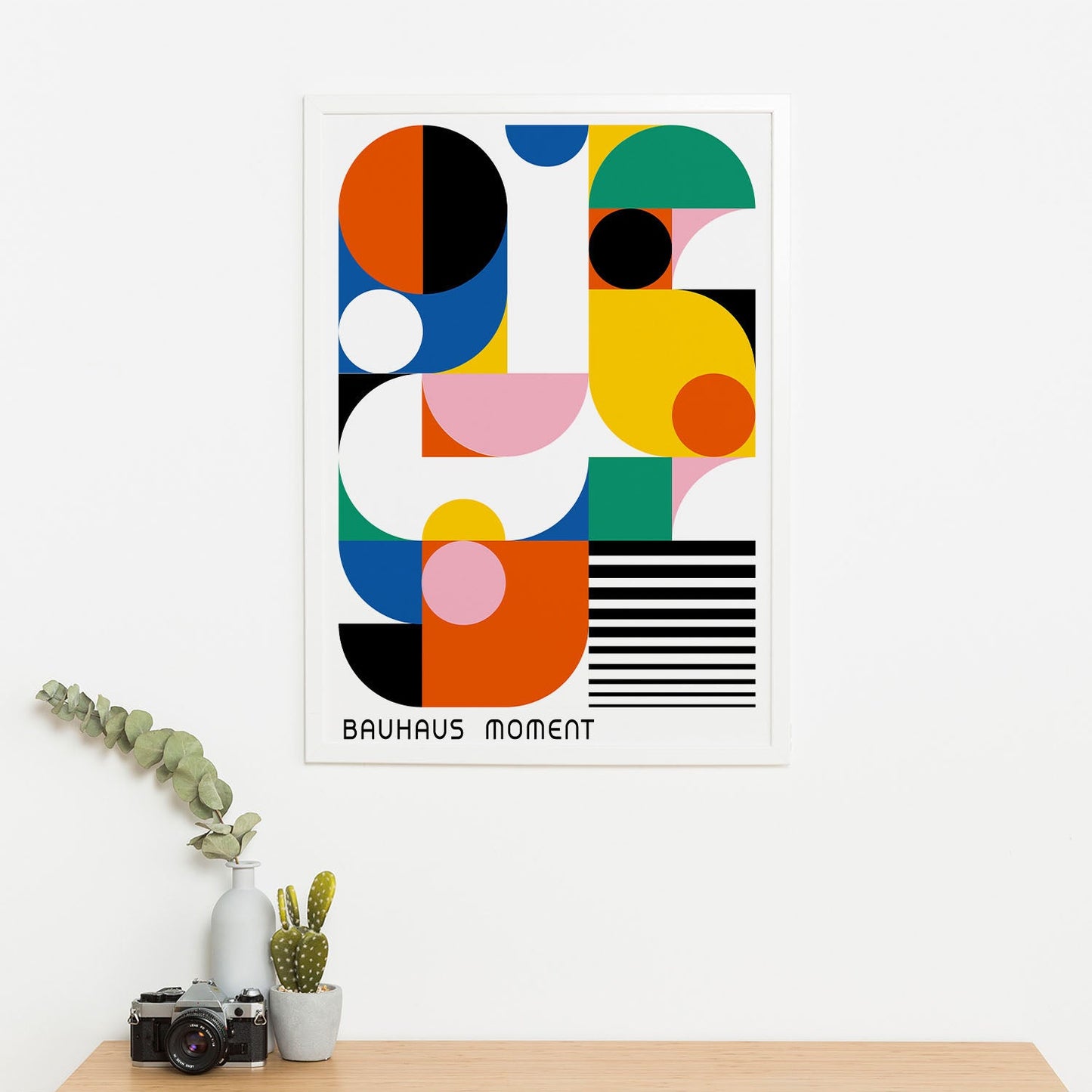 Wes Co Gallery Poster Bauhaus Abstract Geometric 16 x 20" Home Goods - Artist Edge to edge Art Print