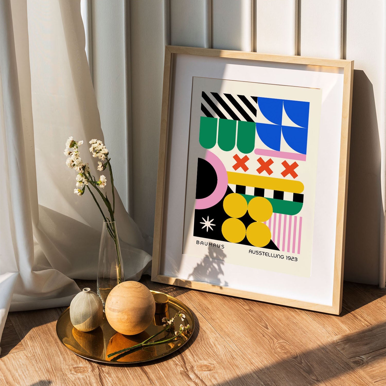 Wes Co Gallery Poster Dreamlike Abstract Bauhaus 5 x 7" Home Goods - Artist Edge to edge Art Print