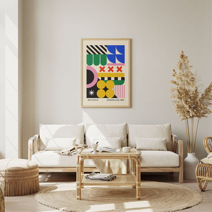 Wes Co Gallery Poster Dreamlike Abstract Bauhaus 8 x 10" Home Goods - Artist Edge to edge Art Print