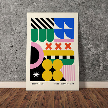 Wes Co Gallery Poster Dreamlike Abstract Bauhaus 11 x 17" Home Goods - Artist Edge to edge Art Print