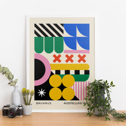 Wes Co Gallery Poster Dreamlike Abstract Bauhaus 12 x 16" Home Goods - Artist Edge to edge Art Print