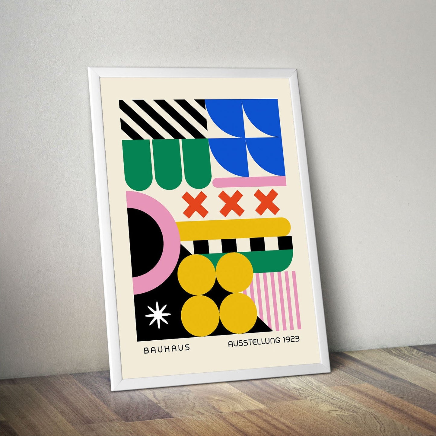 Wes Co Gallery Poster Dreamlike Abstract Bauhaus 16 x 20" Home Goods - Artist Edge to edge Art Print